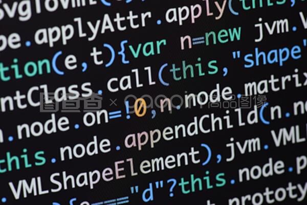 真實的java腳本代碼開發屏幕。編程工作流